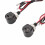 Mini clignotant LED DC12V ambre, boîtier noir 11