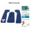EVA Surf Deck Traction Pad Blau, abschneidbar, rutschfest, 81g 5