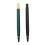 2 piezas de pluma de microblading 13.2x1cm Negro/Verde Oscuro 1