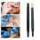 2 piezas de pluma de microblading 13.2x1cm Negro/Verde Oscuro 4