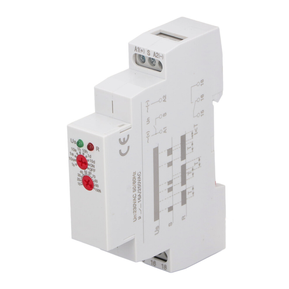16A Power On Delay Timer Relay Electronic Power Off Delay Switch With 2 Outputs 6911335975472