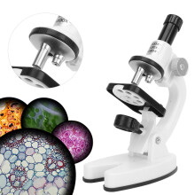 Kit de Microscopio Portátil para Niños Blanco 200X-1200X