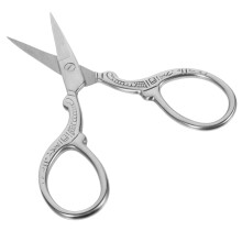 Small Embroidery Scissors Vintage Design Lightweight Ergonomic Handle For Fabric And Paper Crafts
