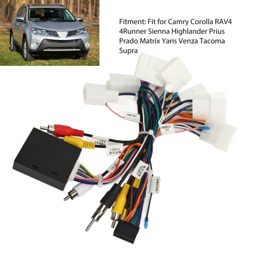 Auto Radio Adapter mit USB CANBUS Decoder für Camry Corolla RAV4 4Runner Tacoma Verstärker SWC 2