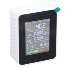 5-in-1 CO2 TVOC HCHO Monitor di temperatura e umidità 1200mAh