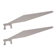 2 piezas de barra de palanca - acero inoxidable 8.9 pulgadas