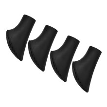 Trekking Pole Tips Replacement 4-Piece Outdoor Set - Crutch Grip Pad, Alpine Stock Cover, Foot Caps