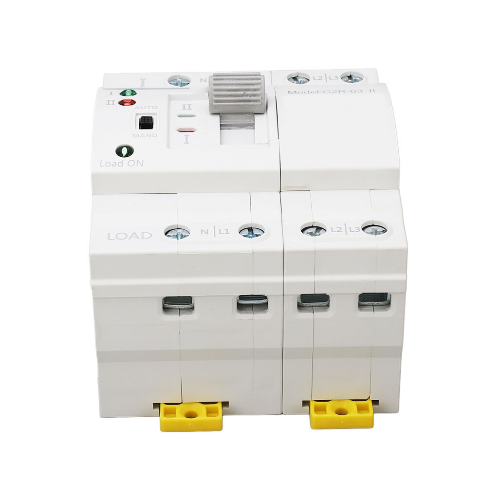 63A Dual Power Automatic Transfer Switch, Pc Flame Retardant, 220Vac 6951335980724