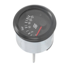 Öldruckanzeige 0-25bar 52mm Aluminiumlegierung LED-Hintergrundbeleuchtung für Autos & Schiffe
