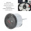 350-030-005 Pressione dell'olio 0-25bar 52mm LED argento 3