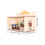 Mesa de TV de plástico para casa de muñecas, a escala 1:12. 2
