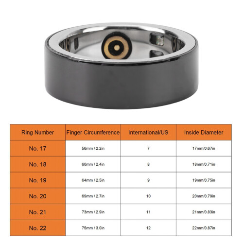 Bague intelligente Bluetooth 18 mAh 18 taille argent IPX8 étanche 1