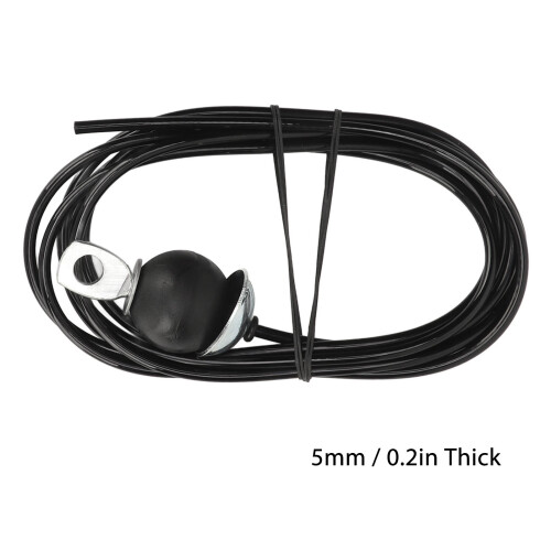 Polea de cable de acero de 5 mm, plateada, 220.5 lb, 8.2 ft 1