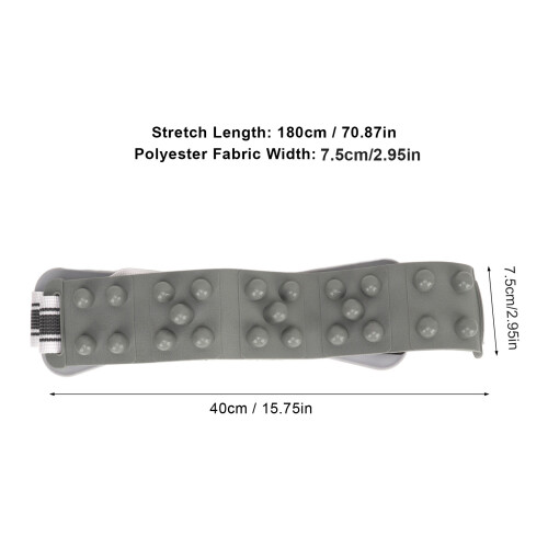 Cinghia massaggiante per tapis roulant 180 cm estensibile 7,5 cm di larghezza 1
