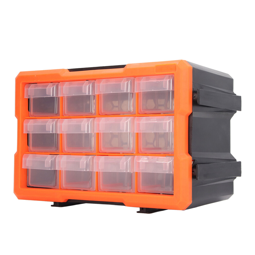 Pvc Drawer Parts Box 12-Drawer Storage Organizer Approx. 295X195x165mm 6951335983251