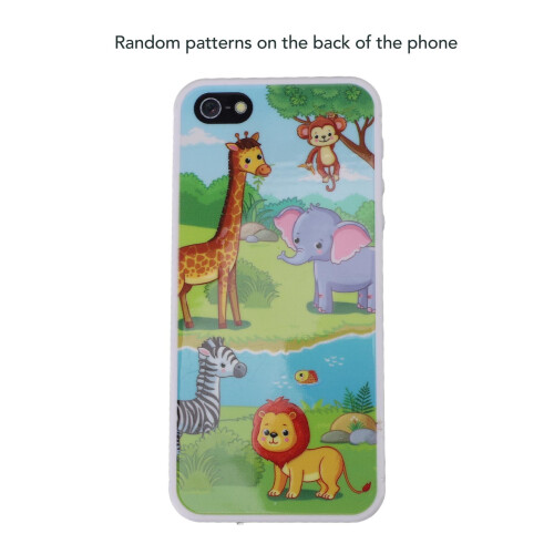Kids Toy Smartphone with 8 LED Modes, Music, USB, Black 2