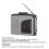 Lettore e registratore di cassette portatile con USB, AM/FM 6
