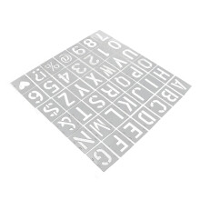 42 Stück Sprayfarbe Schablonen Set, farbige Zeichnung, tragbare DIY-Alphabet-Schablonen für Zuhause