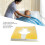 Yellow Triangular Slope Nursing Sitting Cushion 44x38x6cm 3