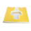 Yellow Triangular Slope Nursing Sitting Cushion 44x38x6cm 14