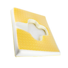 Yellow Triangular Slope Nursing Sitting Cushion 44x38x6cm