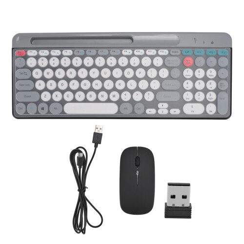 Bluetooth 2.4G Wireless Keyboard Mouse Optical Sensor 3 DPI Levels 1