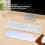 Reposamuñecas para teclado con espuma viscoelástica tipo 1 Cloud Memory Foam 60% 4