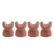 4 Stück Rosenholz HiFi-Lautsprecherkabelhalter 45mmx50mm