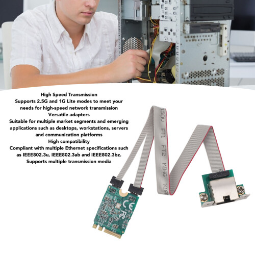 RTL8125B 2.5G Mini PCIe M.2 RJ45 LAN Adapter 2