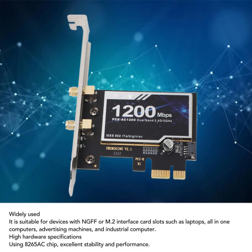 8265AC PCIe x1 Dual-Band 1200 MBit/s Bluetooth 4.2 2