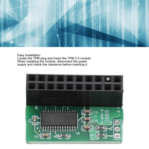 9665V TPM 2.0 Vert, module à 20 broches, parallèle 2
