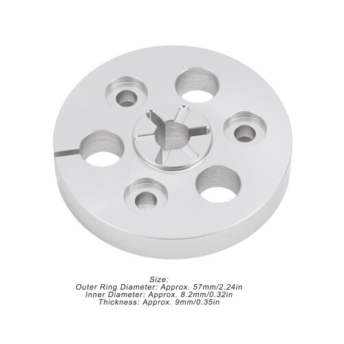 Bobine vide de ruban de 1/4 pouce, 7 pouces, argent, Ø 57 mm 1