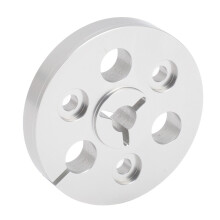 Bobina vacía de cinta de 7 pulgadas, de ancho 1/4 de pulgada, aluminio plateado, Ø 57 mm