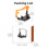 Support d'hélice Air 3 en ABS 9,6x8,5x7,8 cm Noir-Orange 2