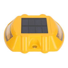 Lampe de quai solaire à 12 LED, 800 mAh, 108x90 mm, rouge