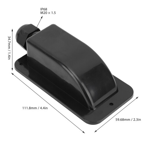 Passacavo solare singolo per cavo 6-12mm² ABS nero 1