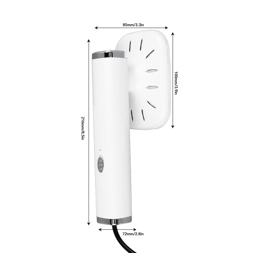 Ferro da stiro a vapore ruotabile 20 ml USB mini portatile bianco 1
