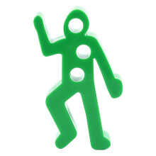 Porte-stylo scène de crime, vert, 10,3 x 6,2 cm, plastique