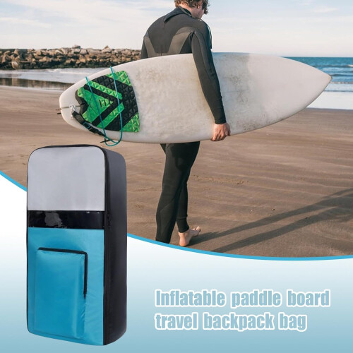 Inflatable Paddle Board Bag - Portable Surfboard Backpack, Travel Paddleboard Case, Universal Fit, Lightweight 2