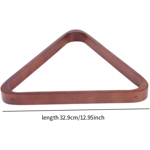 Wooden Billiard Ball Rack Triangle Rack For Home Table Equipment Brown 1