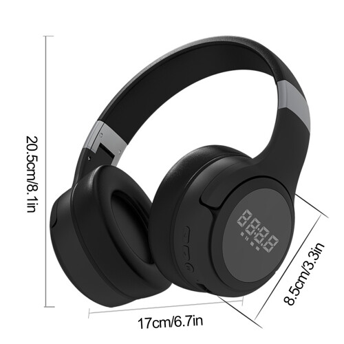 BT Over-Ear-Headset 600mAh 17x8.5x20.5cm Schwarz 1