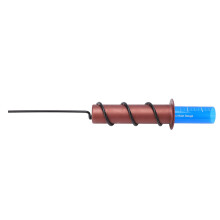 Kunststoffrohr-Regenmesser Floating Rain Gauge, Metal Bracket, 14 Cm Tube, For Lawn And Garden, Bright Blue, Inch Scale