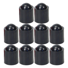 Billiard Cue Butt Pad - 10-Piece Portable Black Protection Pads With Cue Sleeve For Traveling Players