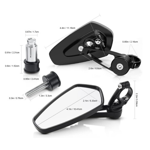 Blendfreier 22-mm-Bar-End-Spiegel für CB1000R/CB1300 1