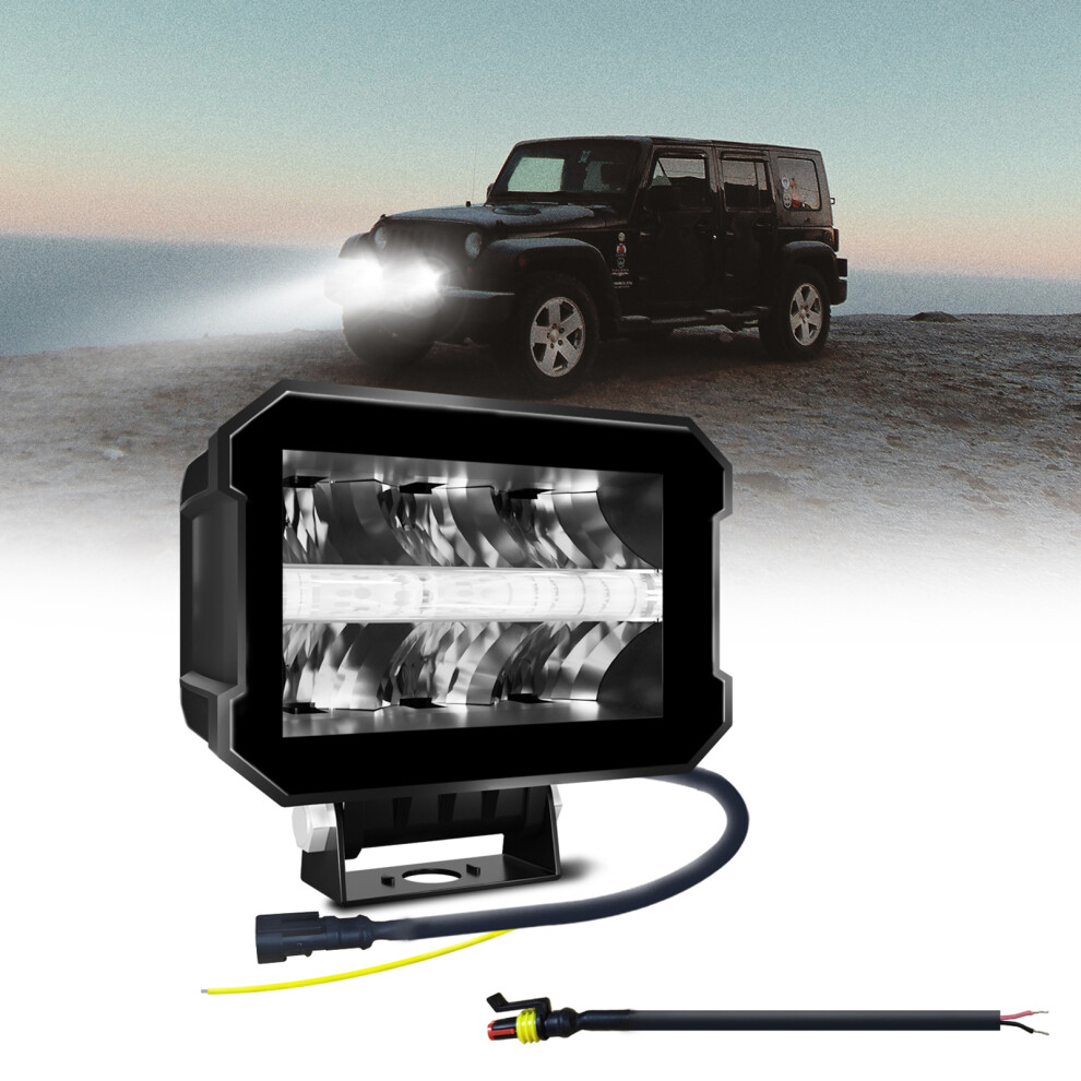 Durable 100W 5 Inch Led Bar - Spot Flood Combo For Various Vehicles Light 7901336001903