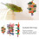 Giocattoli da masticare per pappagallo - Set da 3 pezzi - Carta & Vite Forage 3