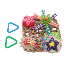 Gioco da parete in spugna di luffa commestibile per la ricerca di cibo 18x18cm Colorato