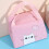 Lunch-Tasche Pink Cat - große Kapazität, Größe L 10