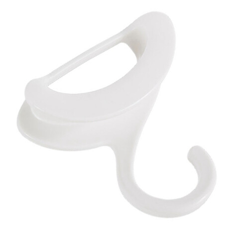 Appendiborsa a forma ad arco, PP bianco, 70 g, Multifunzione