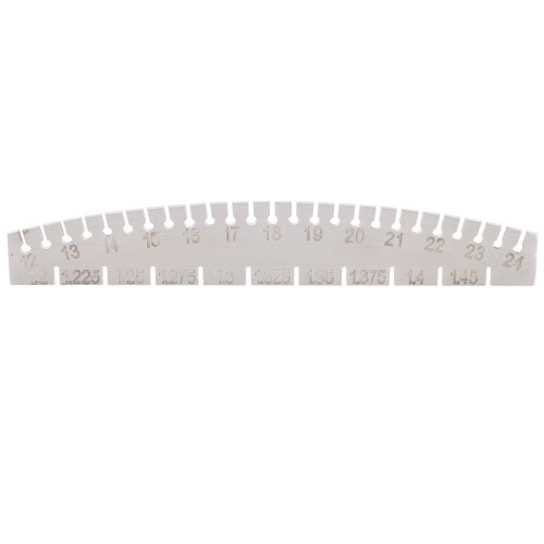 Portable Piano String Gauge Tool with Clear Engraved Measuring Scales